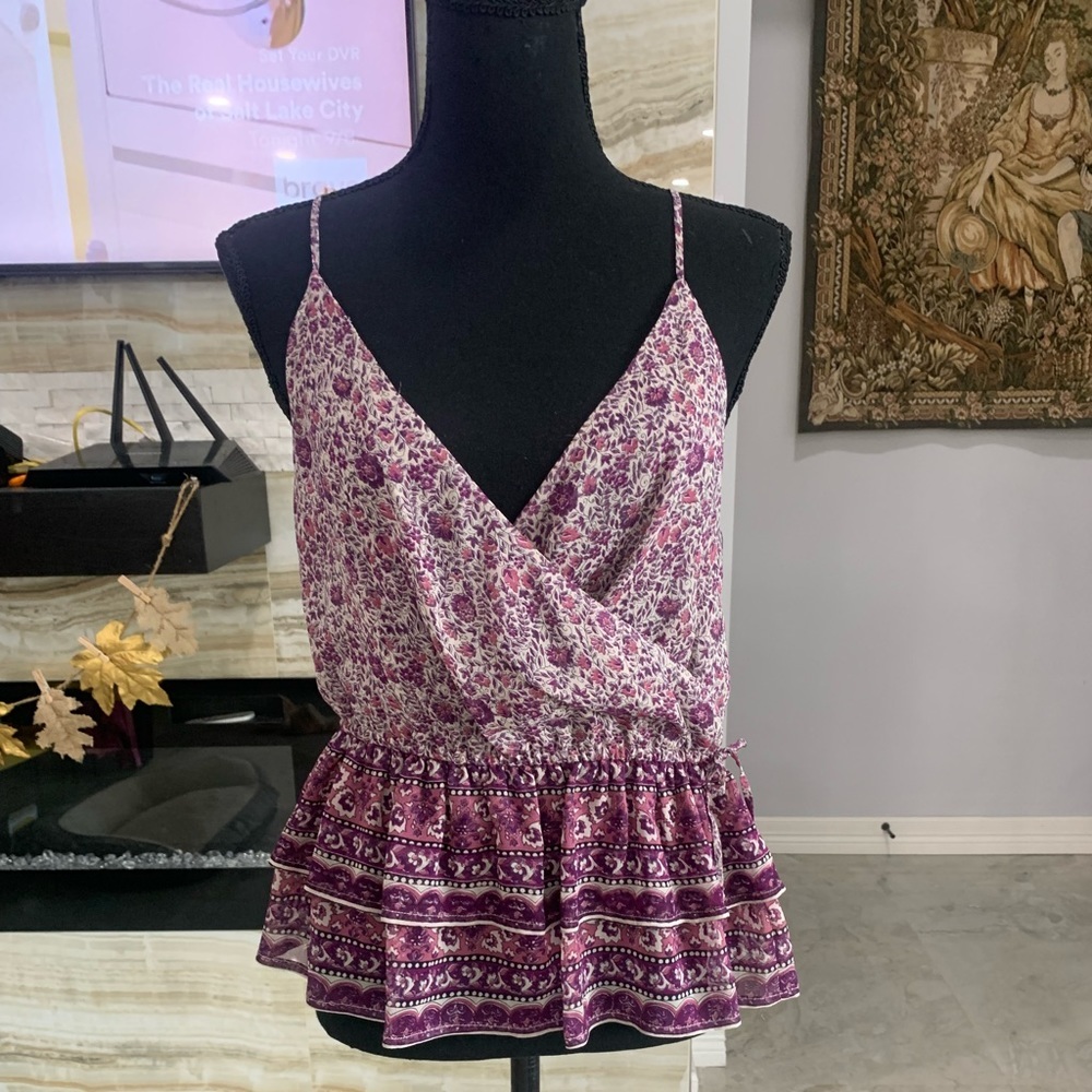 Joie purple Spaghetti Strap Top. Size S (283)
